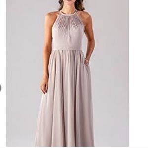 blue and silver bridesmaid dresses